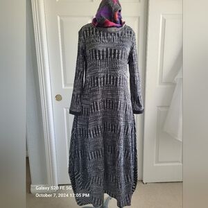 Comfy Brand Black and Silver casual dress